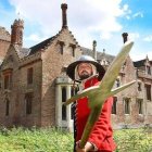 Una reconstrucción histórica en Oxburgh Hall. Foto: Lynn News.