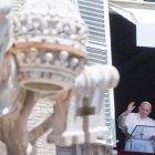 El Papa Francisco durante el Angelus de hoy