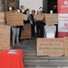 Un acto reivindicativo de Cáritas Tenerife por el derecho a la vivienda, en años anteriores - en 2020, por el coronavirus, la jornada se concentra en las redes