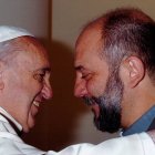 José María Calderón con el Santo Padre