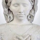 «Bella pastora» (detalle), imagen de la Santísima Virgen esculpida por Javier Viver para el monasterio de Iesu Communio.