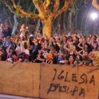 Manifestación de feministas anticatólicas agresivas en Rosario, Argentina, en 2017