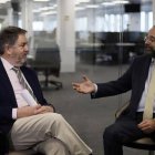 Bieito Rubido y Bullón de Mendoza comentan el nuevo diario digital El Debate, que se declara animado por la Doctrina Social católica - foto de Paula Argüelles