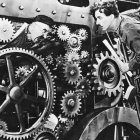La técnica nos facilita la vida, pero no la explica ni puede explicar lo que le da sentido. Imagen: «Tiempos modernos» (1936) de Charles Chaplin.