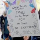 Activistas pro-eutanasia piden que el hospicio Irene Thomas de cuidados paliativos también realice eutanasias- los activistas se sincronizan con las administraciones contra el hospicio provida Irene Thomas