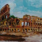 El Coliseo antes de las obras de consolidación de 1838. Por Daher.