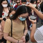El miércoles de Ceniza de 2020 en Manila, ya con mascarilla... en Occidente aún no se usaba ni esperaba