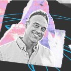 Joshua, en un cartel publicitario de su asociación en favor de los jóvenes