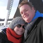 Mark de Vries con Kitty, su mujer.