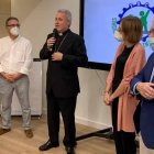 El arzobispo de Oviedo bendijo personalmente la sede del nuevo sindicato de inspiración católica / Archidiócesis de Burgos