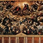 En la imagen, el «Paraíso» de Tintoretto (1588), en el Palacio Ducal de Venecia. Un lugar donde no existe el tiempo tal como lo conocemos y la compañía no es precisamente para «aburrirse».