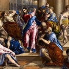 «Raza de víboras» y «sepulcros blanqueados» son expresiones de Jesucristo para actitudes similares a las que hoy se muestran con orgullo y obtienen el reconocimiento social. Imagen: El Greco, Jesús expulsa del Templo a los mercaderes (detalles).