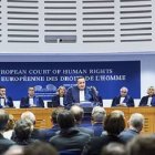 Una escena en el Tribunal Europeo de Derechos Humanos, con sede en Estrasburgo
