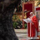 El Papa en el Domingo de Ramos de 2020, el primero con pandemia