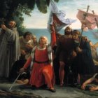 Desembarco de Colón. Dióscoro Puebla.