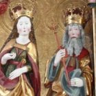 Esculturas en la iglesia de Alblatt.