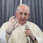 La pretensión de la Comisión Europea de que se felicite la Navidad le ha parecido al Papa propia de un «laicismo aguado». Foto: Vatican Media.