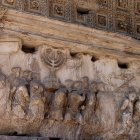La destrucción del Templo en el Arco de Tito, en Roma