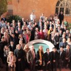Peregrinos y seminaristas en el Colegio Sedes Sapientiae de Roma en un pasado viaje organizado por CARF