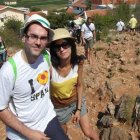 El periodista Pablo Rioja, junto a su esposa Marta, en uno de los viajes a Medjugorje / Foto cortesía de Pablo Rioja