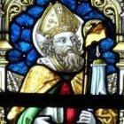 San Erembert. Vidriera en San Martín de Aalst.