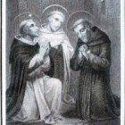 Los tres santos reunidos.