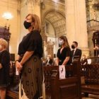 Un funeral por un fallecido de coronavirus en Málaga... con la pandemia ha aumentado la práctica religiosa, cuando lo permiten los confinamientos