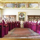 Francisco, con los jueces de la Rota Romana en la inauguración del año judicial en 2018. La Rota Romana es la última instancia de apelación en los casos de nulidad matrimonial. Foto: Vatican News.