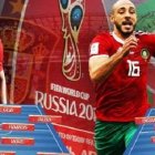 Montaje del partido España-Marruecos en Rusia 2018... cuatro años después, los españoles prefieren los marroquíes a los rusos
