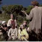 San Ireneo predicando... o quizá recibiendo predicación de San Policarpo en Esmirna -documental francés