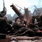 Los hombres mueren en el campo de batalla por proteger la vida en sus hogares. ¿Es ése un lugar para quien alberga esa vida? (El desembarco de Normandía en «Salvar al soldado Ryan» [1998] de Steven Spielberg.)