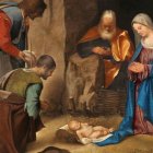 Jesús no nació solamente en la pobreza material, también en la pobreza sanitaria de las condiciones de su tiempo. «La adoración de los pastores» de Giorgione (Giorgio Barbarelli da Castelfranco), 1505, National Gallery of Art de Washington, D.C.