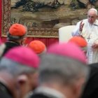 El Papa Francisco en una reunión de la Curia