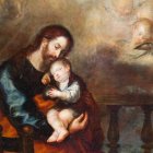 San José y la Virgen María son el punto de enlace entre el Antiguo y el Nuevo Testamento como Alianzas de Dios con los hombres. 'San José con el Niño dormido en brazos' (detalle), de Francisco Camilo (1652), Museo Nacional del Prado.