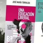 "Soldados y padres" de Jose Jurado (Fundación José Manuel Lara), "Una educación liberal" de José María Torralba (Encuentro), "Ética para valientes" de David Cerdá (Rialp): tres libros muy recomendables.