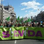 Marcha Sí a la Vida en Madrid en 2014 - el 25 de marzo es el Día Internacional de la Vida Humana