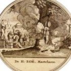 Martirio de Santa Zoé.