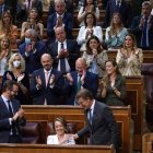 Núñez Feijóo, líder del PP, en el Congreso durante el pasado Debate del Estado de la Nación.