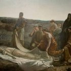 Entierro de Santa Leocadia, obra de Cecilio Pla de 1887, en el Museo del Prado