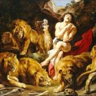 San Daniel y los leones.