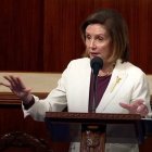 Nancy Pelosi, en su discurso de despedida como presidenta de la Cámara de Representantes, el pasado mes de noviembre tras la victoria republicana en dicha cámara en las elecciones legislativas del 8 de noviembre.
