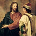 'Cristo y el joven rico', cuadro de Heinrich Hofmann (1824-1911).