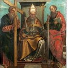 San Pedro entronizado.