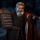 A Dios le gustan las historias. Nada más apasionante que los sucesos del Éxodo y las peripecias de Moisés. En la imagen, interpretado por Charlton Heston en 'Los Diez Mandamientos' (1956) de Cecil B. DeMille.