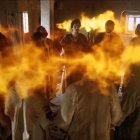 La escena de Pentecostés en la serie televisiva de 2013 'La Biblia'.