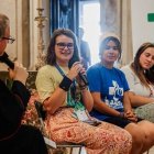 El obispo Barron, de Winona, con jóvenes en la JMJ de Lisboa