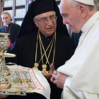El Patriarca melquita José Absi con el Papa Francisco... se cumplen 300 años de plena comunión entre ambas iglesias.