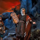 Moisés (Charlton Heston) con las tablas de la ley en 'Los Diez Mandamientos' (1956) de Cecil B. DeMille.