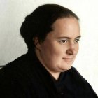 Reconstrucción de una foto antigua de María Isabel González del Valle, que murió en 1937 de cáncer