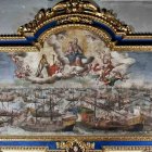 'La Virgen del Rosario protegiendo las naves españolas en la Batalla de Lepanto', de Lucas Valdés (1661-1725), cuadro conservado en la Real Parroquia de Santa María Magdalena de Sevilla.